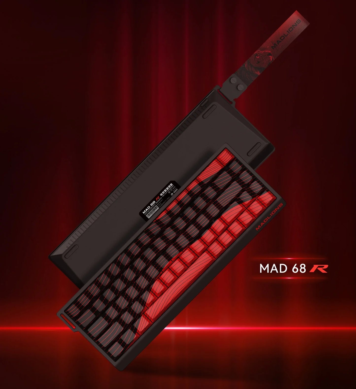 FGG MADLIONS MAD 60/68HE Magnetic Switch Keyboard MADCATZ MAD60 Wired Gaming Keyboard Rapid Trigger Custom Keyboard Office Gift