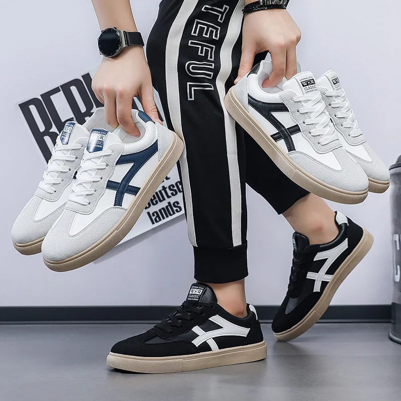 Men’s Casual Shoes New Fashion Lightweight Casual Outdoor Walking Sneakers Anti-Slip Flat Men’s Shoes
