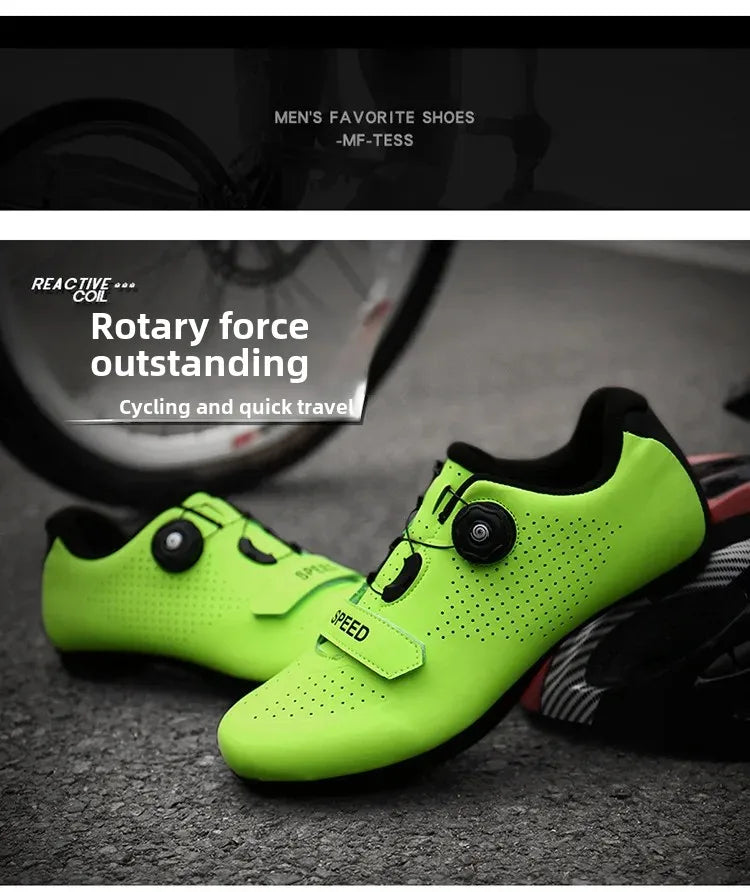 Unisex Road And Mountain Bike Lock Shoes Outdoor Pedal Assisted Bicycle Riding Shoes Cross-Border New Model Sports Entertainment