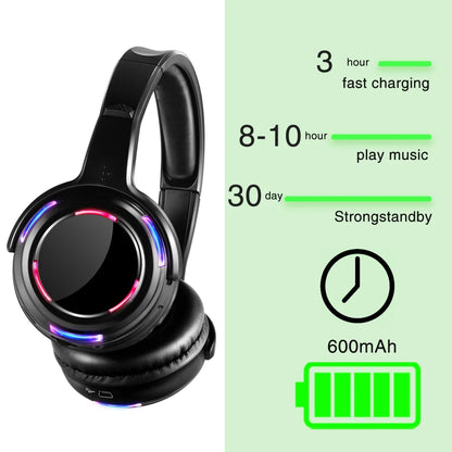 Silent Disco Wireless Headphones with LED Rechargeable Battery RF System for Silent Parties, Clubs, Meetings, Concerts