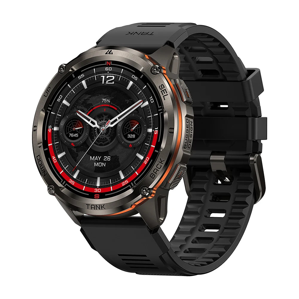 KOSPET TANK T3 Ultra 2 Smart Watch For Men GPS Stainless Steel Smartwatch 50M Waterproof IP69K Health Monitor for Android iOS