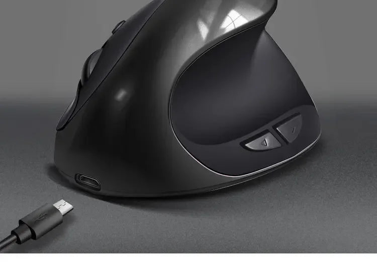 BTS-908 Hot Selling Rechargeable Vertical Mice Ergonomic Wireless Mouse 2.4G USB Receiver 1600 Adjustable DPI 6 Buttons Mouse
