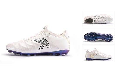 KELME Soccer MG Shoes Calf-Skin Cleats Match Artificial Grass Slip-Resistant  Cushioning Training Football Shoes ZX80121058