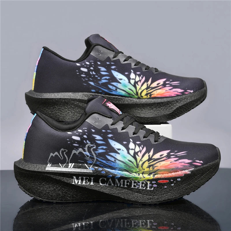 2026 New Eagle Pattern Running Shoes Carbon Plate Marathon Sports Shoes Ultra-light Breathable Cushioning Training Running Shoes