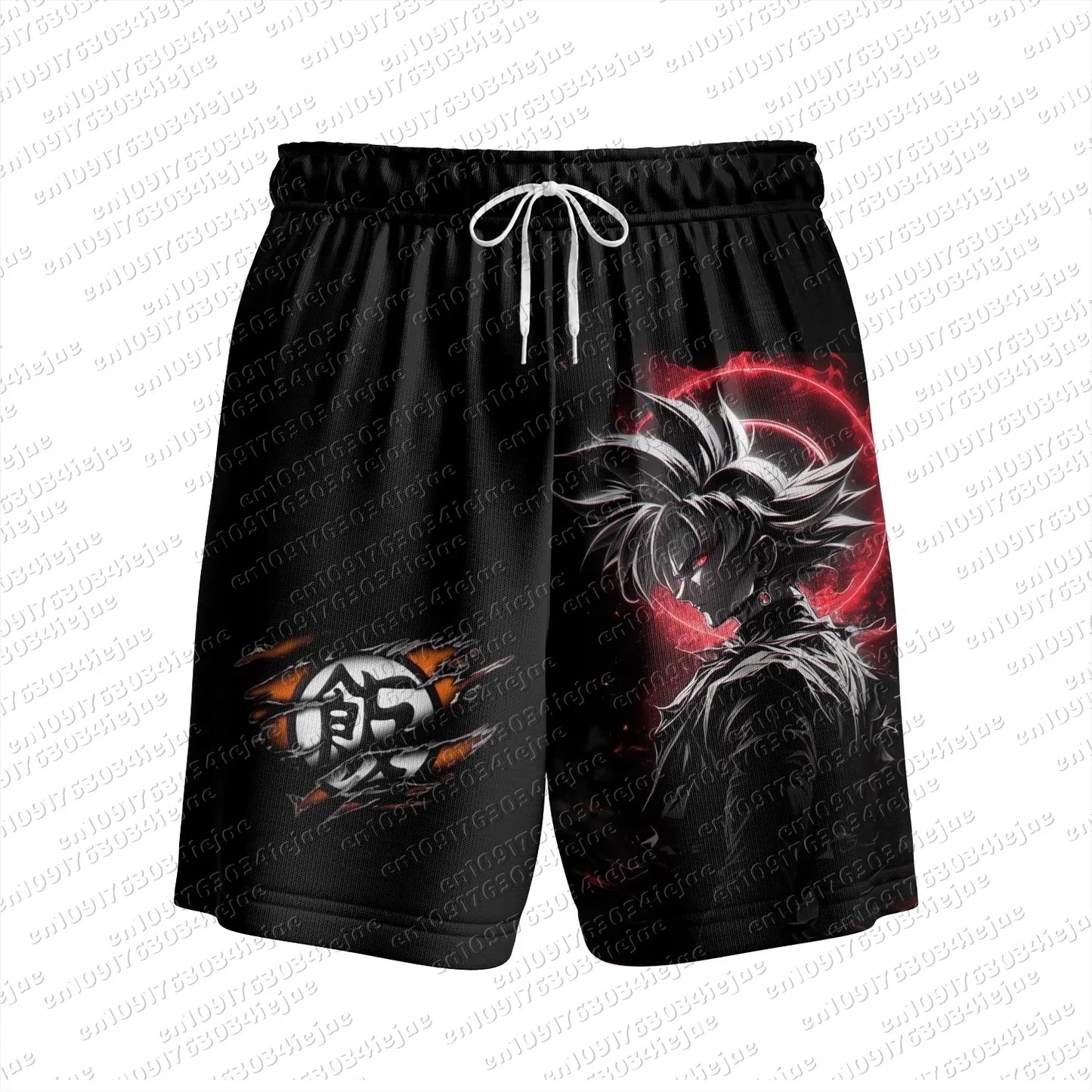 2026 Adult Boys Loose Short Hot Summer Mens Male Beach Pants Top Short Gift Sweatpants Goku Dragon Ball Z Casual Shorts Hot
