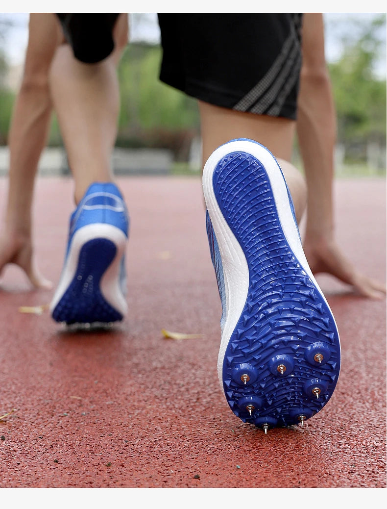 High Quality Men Women Track and Field Shoes Youth Anti Slip Sneakers Outdoor Professional Jumping Runn Shoes Student Trainers