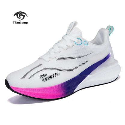 2025 Men's And Women's Professional Carbon Board Marathon Running Shoes Shock Absorption Ultra-light Stable Support Sports Shoes