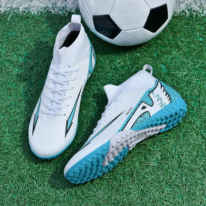 New Men’s Soccer Shoes High-Quality Indoor Football Boots Sports Shoes Futsal High Ankle Non-Slip Outdoor Ultralight Non-Slip