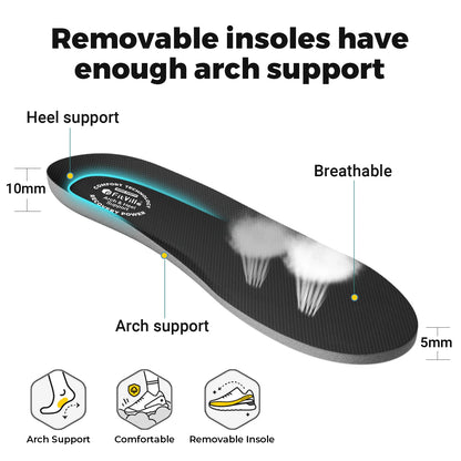 FitVille-schoenen met brede teenruimte voor heren, goed gedempte extra brede schoenen, antislip, breed, lichtgewicht en ademend, voor hardlopen