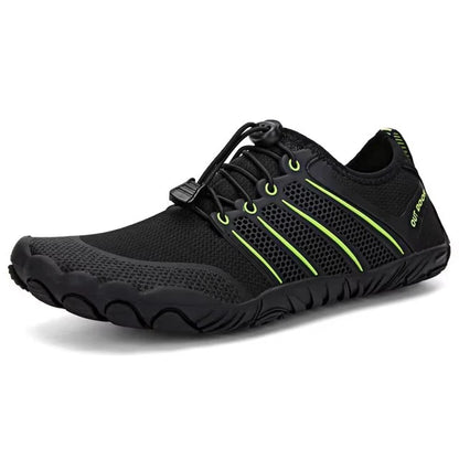 Men's Minimalist Running Cross Training Shoes Barefoot Shoes Big Toe Box Five Finger Shoes Saguaro Barefoot Pit Viper Paracord