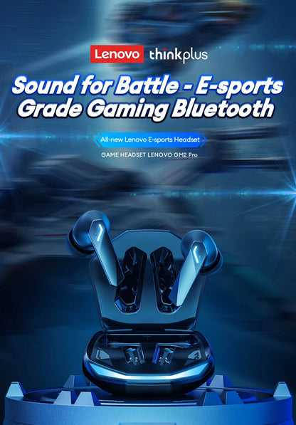 5PCS Original Lenovo GM2 Pro TWS Wireless Headphones Bluetooth 5.3 Earphones Touch Control HD Earbuds Sports Headphone with Mic