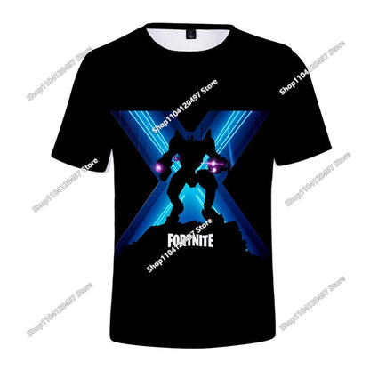Christmas Fortnite 3D T-shirt Tees Battle Royale Streetwear Kids Victory Game Men and Women Harajuku T Shirt Teen Clothes