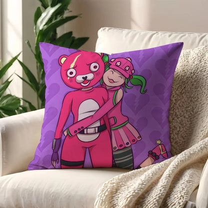 F-FORTNITE Cuddle Team Leader cushion cover For Pillow Printing Sofa Decoration Home CarRoom Coffee Shop Office NordicSimplicity