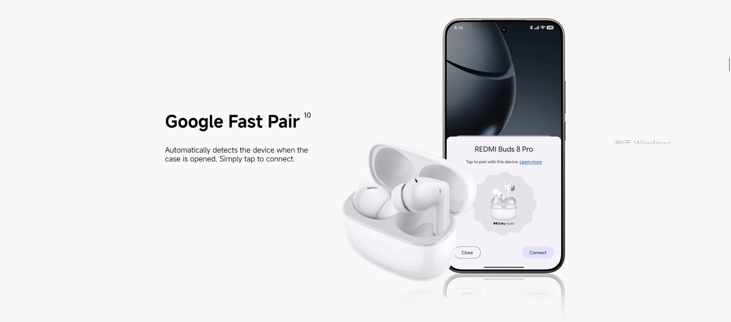 New Xiaomi Redmi Buds 8 Pro Global Version TWS Earphone Buletooth 5.4 AI Clear Call 3 MIC 55dB Active Noise Cancellation Earbuds