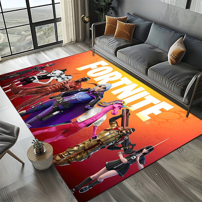 2025 New Style Fortnite-e Cartoon Rug Carpet for Living Room Bedroom Decor, Floor Mat Non-slip Decoration for Sofa Doormat Kids