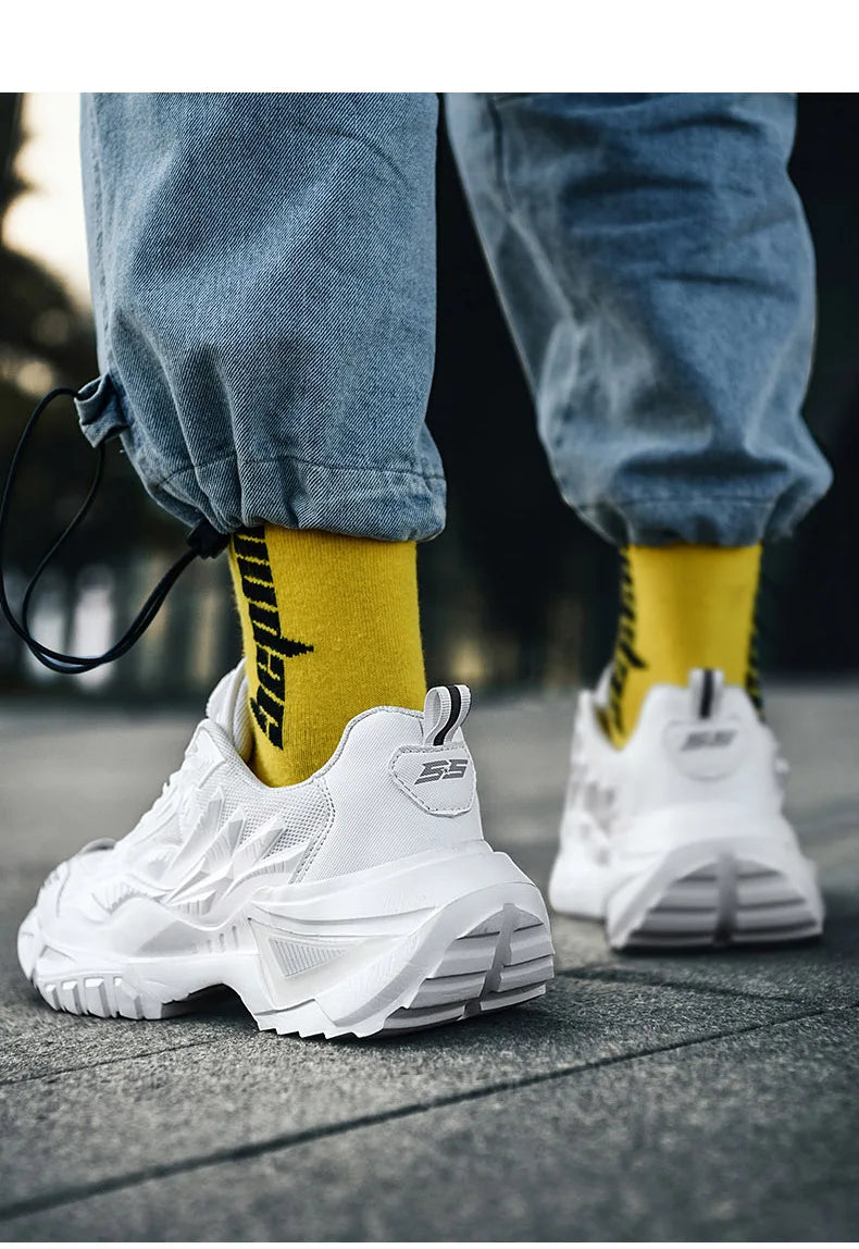 Men's Sport Shoes Casual Fashion Running Sneakers High Quality Breathable Lightweight Outdoor Walking Anti-slip Footwear