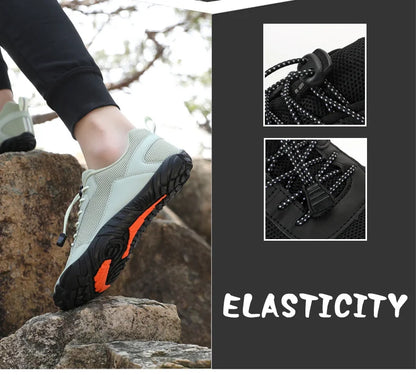 Men's Barefoot Hiking Shoes Breathable Outdoor Sports Climbing Shoes Trekking Sneakers Non-Slip Comfortable Men's Casual Jogging Footwear
