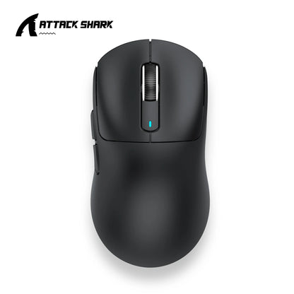 ATTACK SHARK X3 třirežimová myš 1K Hz, X3Pro bezdrátová Bluetooth myš 4K Hz, lehká, PAW3395, mobilní rychlost 650IPS