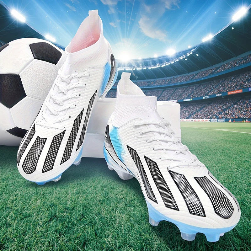 New Men's Football Boots Adult Soccer Field Shoes Teenager Sports Cleats Outdoor Grass Training Boots High-Quality Sneakers