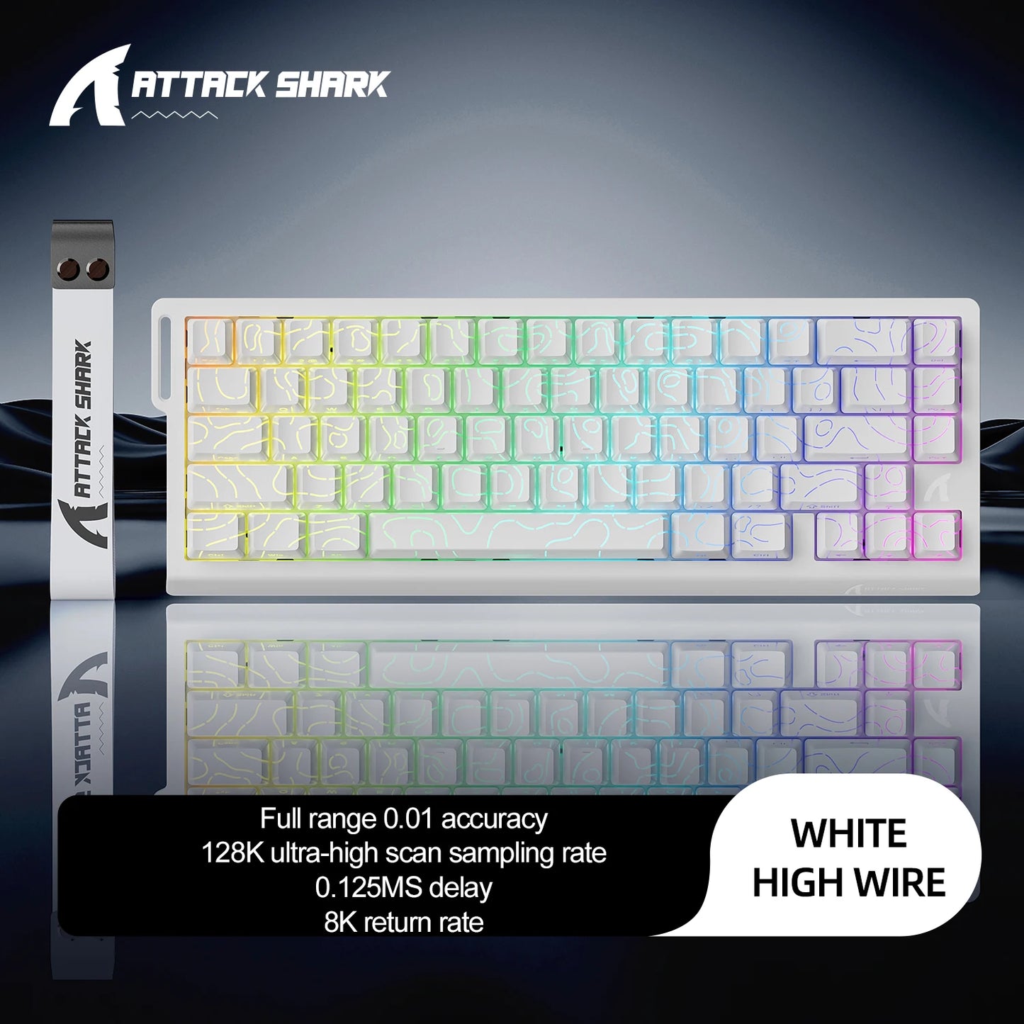 Magnetic Switch Keyboard ATTACK SHARK X68HE Wired and FREEWOLF F68 Wired F68Pro Wireless for Pro Gaming 8K Hz 0.01mm Rapid Trigg