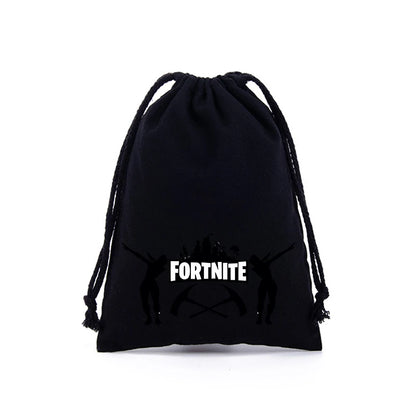 Sacche con coulisse Fortnite per bambini e bambine, stampa cartoon anime, grande capacità, borse portaoggetti, tote bag e borsetta, nuovo grazioso regalo di compleanno