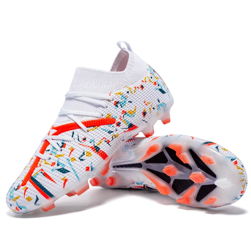Ghete de fotbal profesionale pentru bărbați, din plasă respirabilă, crampoane antiderapante, sneakers rapizi la modă pentru gazon artificial, pantofi de fotbal pentru bărbați