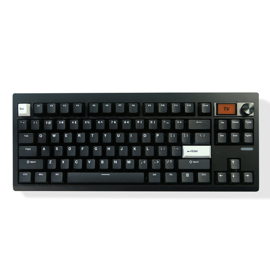 GMK87 Wireless Hot-Swappable Mechanical Keyboard Bluetooth/2.4g With Display Screen and Volume Rotary Button for Games and Work