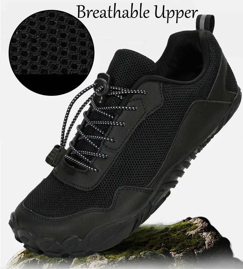 Men's Barefoot Hiking Shoes Breathable Outdoor Sports Climbing Shoes Trekking Sneakers Non-Slip Comfortable Men's Casual Jogging Footwear
