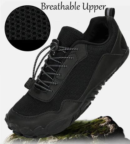 Men's Barefoot Hiking Shoes Breathable Outdoor Sports Climbing Shoes Trekking Sneakers Non-Slip Comfortable Men's Casual Jogging Footwear