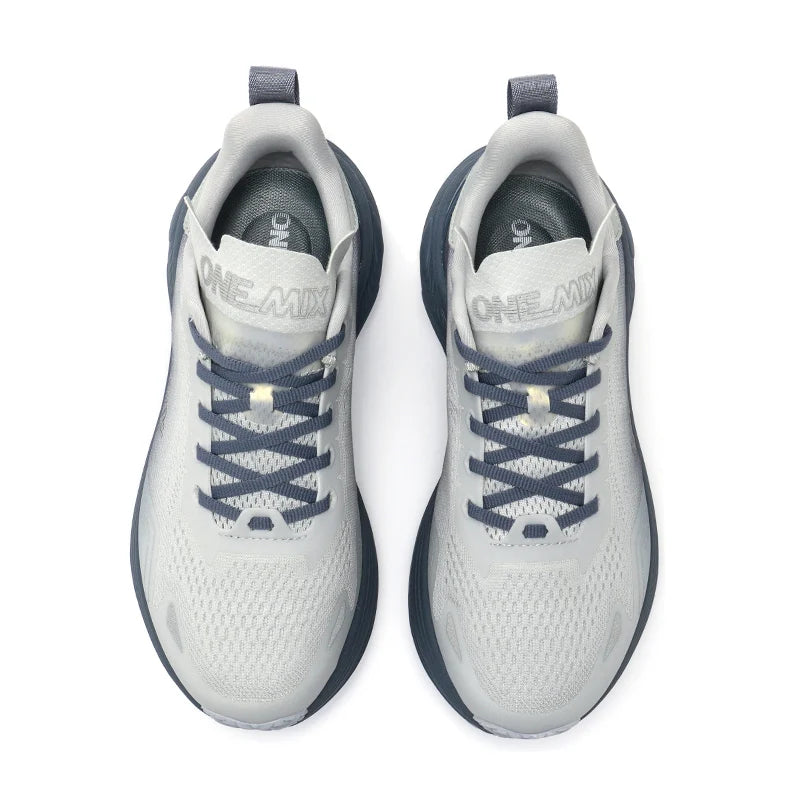 ONEMIX Bumper Max Jogging Running Shoes, Unisex Lightweight Sneakers, Road Wear-Resistant, Fashion Sports Fitness Shoes