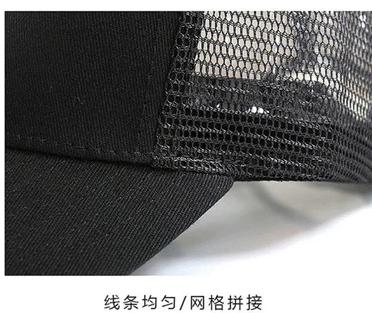 65-70cm Large Size Mesh Baseball Cap, Big Head Circumference Hat Summer Men's Breathable Sun Hats