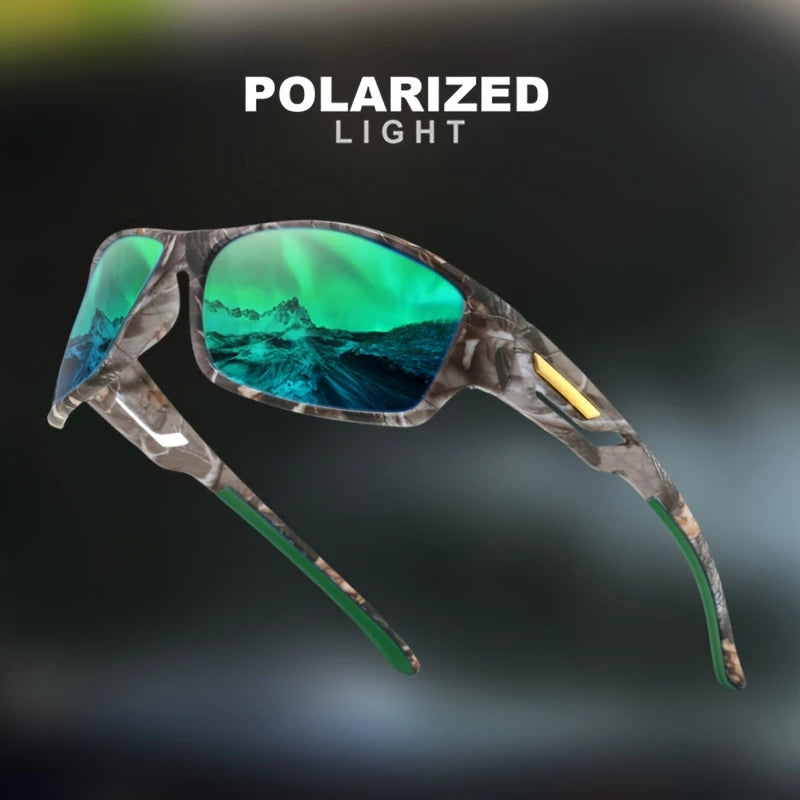 1/3 Sports Polarized Sunglasses Camouflage Wraparound Frame Multicolor Lenses for Driving Fishing UV Protection Unisex Eyewear