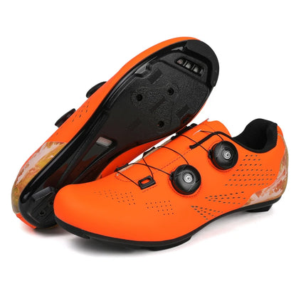 Professional Men's Road Cycling Sneakers, Bike Shoes with SPD MTB Sole, Flat Racing Speed Trail Mountain Bicycle Footwear, Pedal Sports