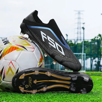 Neue Herren-Fußballschuhe, Futsal- und Outdoor-Sneaker, rutschfeste hochwertige Fußballschuhe mit Stollen für Rasenplätze, Bestseller, High-Top, leicht