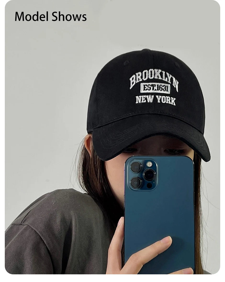 Kapa za bejzbol s izvezenim slovom za žene, proljeće/ljeto, za vanjsku upotrebu, s UV zaštitom, uniseks snapback kapa, sportska, ležerna, muška, hip hop kapa