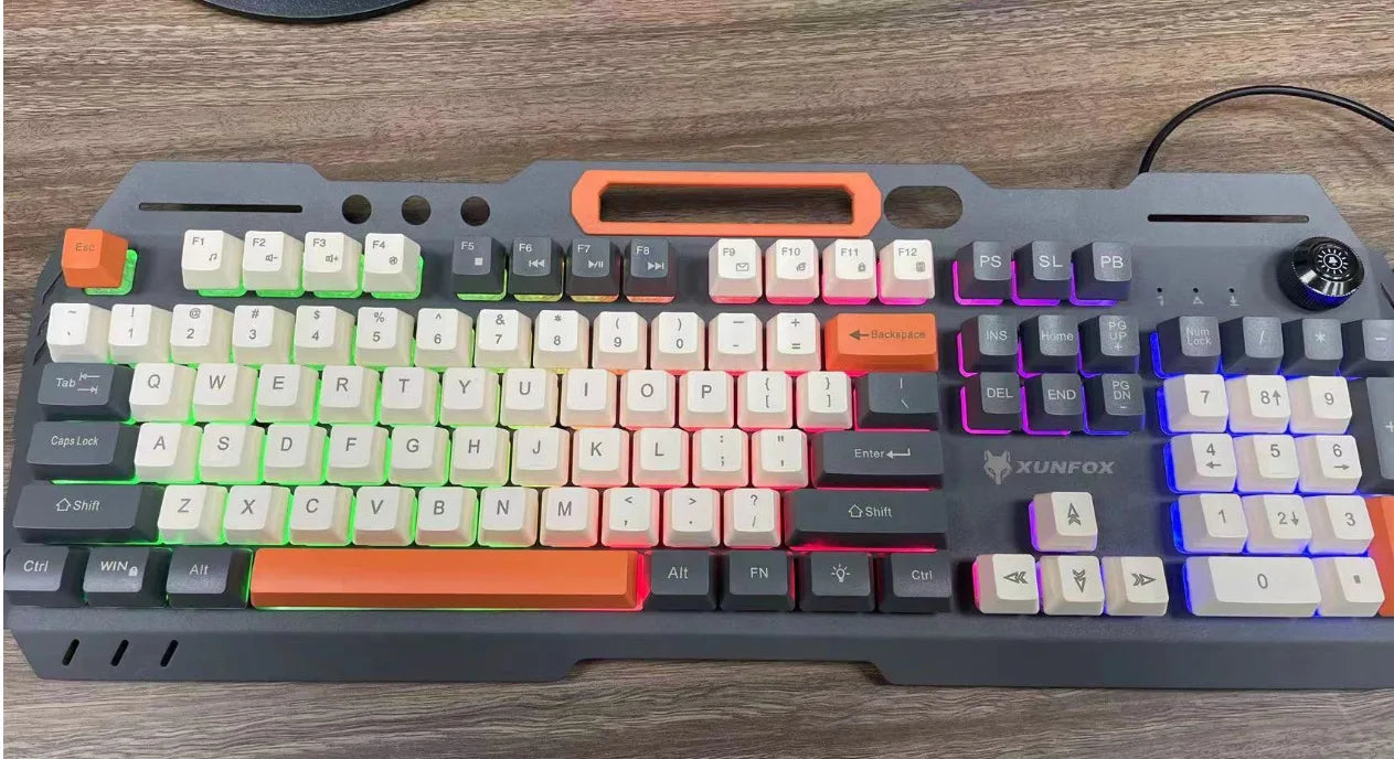 Russian Gaming Keyboard With Russian Layout Spanish Arabic Korean Keyboard Mouse Gamer 104 Keys 100% Layout Wired RGB Light K90
