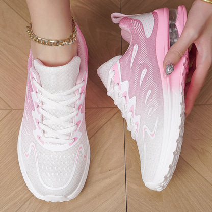 Damen-Sneaker Laufschuhe Damenmode mit Luftkissen und atmungsaktivem Mesh – Tennis- und Sportschuhe