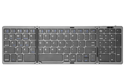 Foldable Wireless Bluetooth Keyboard Rechargeable Folding Keyboard For IPAD Mobile Tablet Notebook Office Mini Wireless keyboard