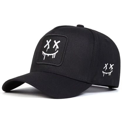 Unisex XX Smiling Face Embroidery Baseball Caps Spring Autumn Outdoor Adjustable Casual Hats Sunscreen Hat Sports Cap