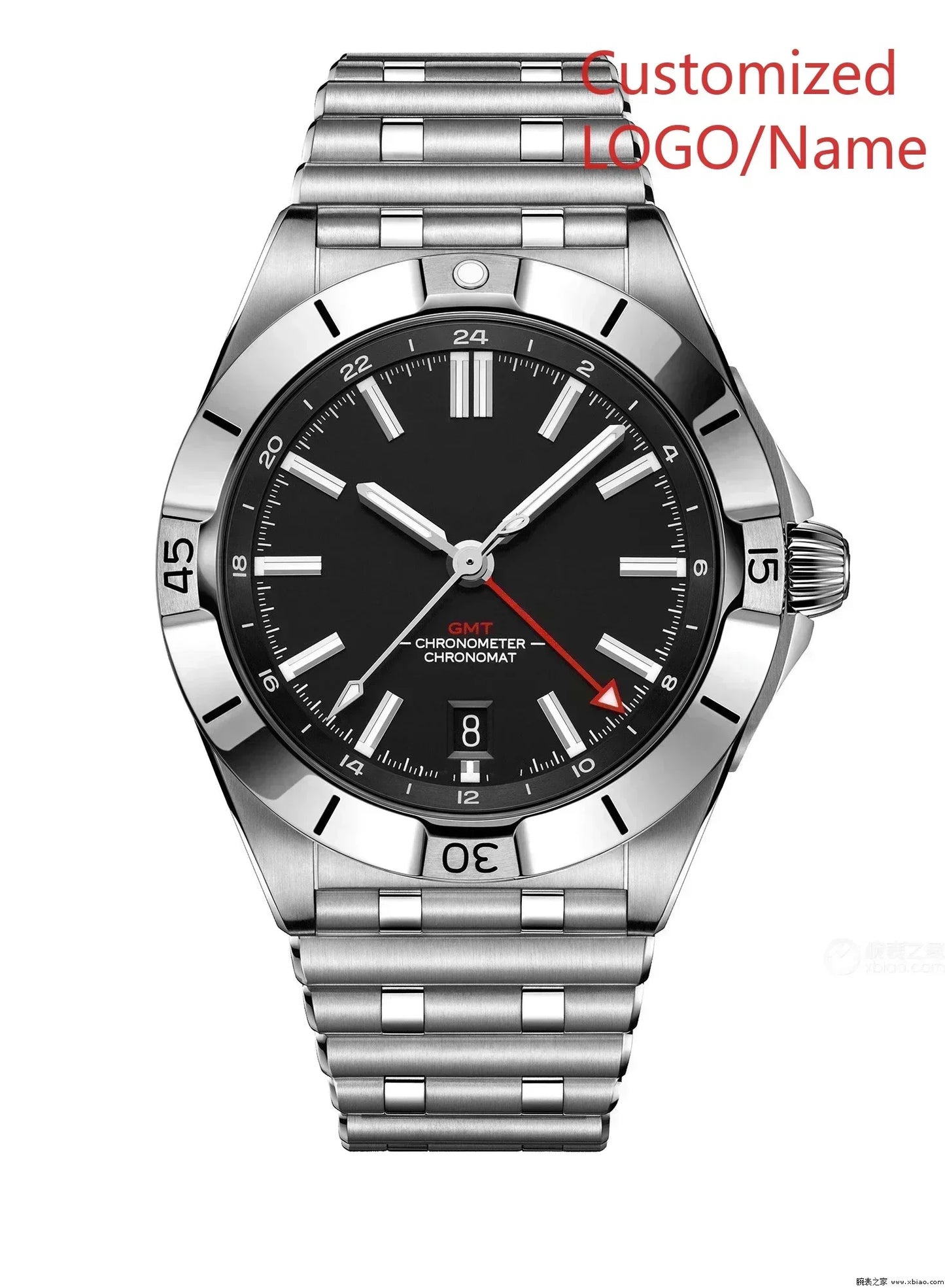 A989 Store Customized Watch  Sport Watch Green Blue Watches GMT Chronomat Automatic Mechanical 904L Stainless Steel