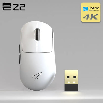 Zaopin Z2 Wireless Mouse 3 Mode Paw3395 4k Return Lightweight ESports Mouse Custom Computer Gaming PC Gamer Accessory Mice Gifts