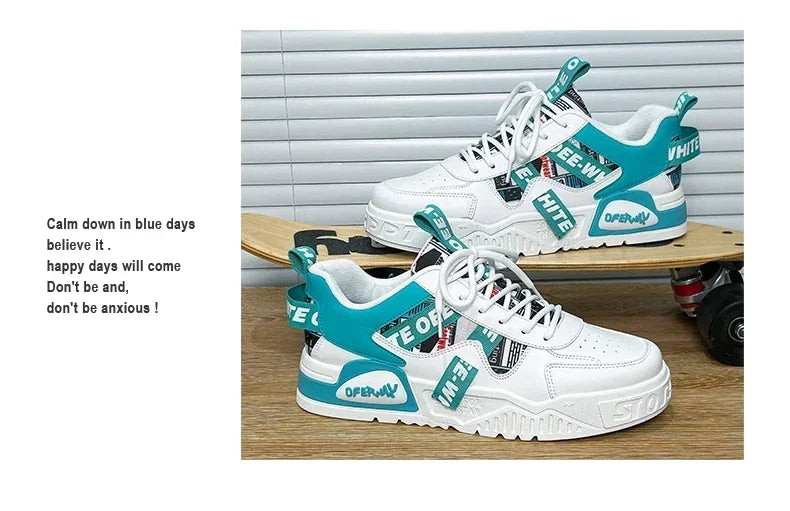 New Skateboard Men's Shoes Summer Sneakers Leather Casual Fashion Outdoor Running Sports Hiking Tennis Platform Designer Luxury