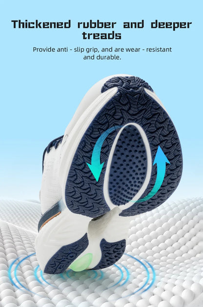 ONEMIX Bumper Max Jogging Running Shoes, Unisex Lightweight Sneakers, Road Wear-Resistant, Fashion Sports Fitness Shoes