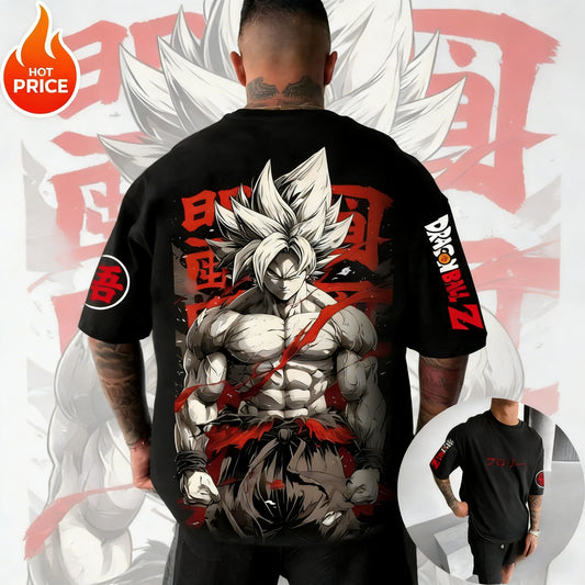 2026 New Summer Dragon Ball 40th Anniversary Son Goku 100%Cotton Anime Printed T-shirt Extra Size Casual Streetwear Unisex Y2k