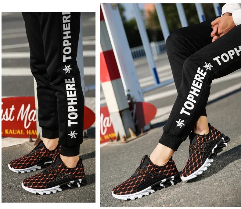 Men's Sports Shoes Breathable Casual Walking Tennis Sports Shoes
