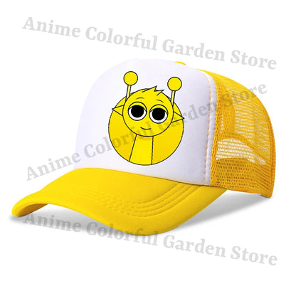 Sprunki Baseballové čepice pro rodiče a děti Anime Kreslené postavičky Hip hop Ploché čepice Muži Ženy Děti Letní móda Ochrana před sluncem Prodyšné čepice Dárky
