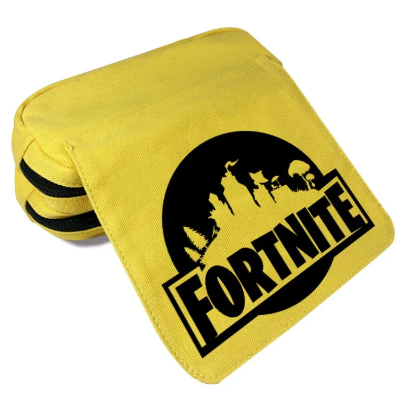 Fortnite Federmäppchen für Kinder – multifunktionale Schreibwarenbox, große Kapazität, doppellagige Schreibwarentasche