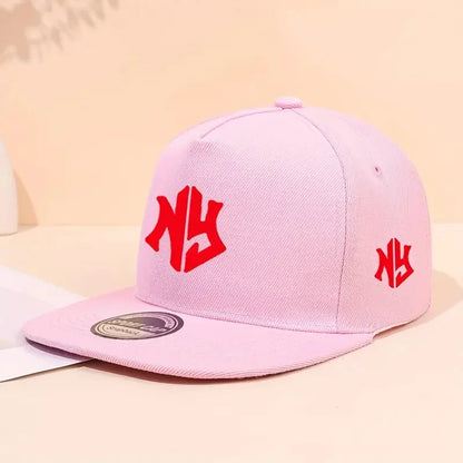 Baseballová čepice s neutrálním potiskem písmen, vhodná na jaro a podzim, nastavitelná, ležérní, ve stylu hip-hop, s kšiltem, chránící před sluncem