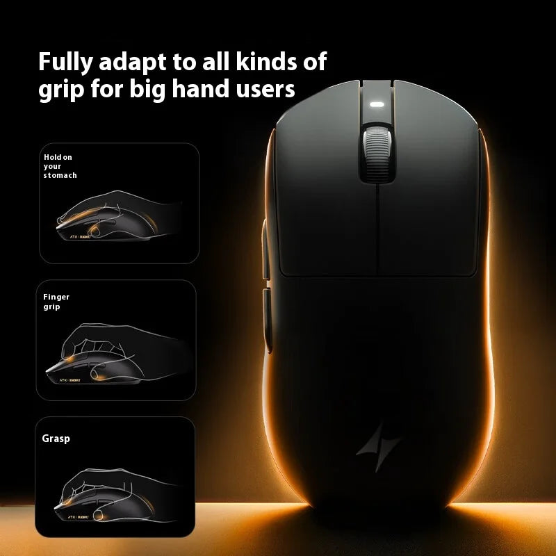 ATK  A9 Plus Gaming Mouse Wireless A9/A9 SE/A9 Pro Tri Mode 8K Gaming Mouse Lightweight A9 Ultimate E-sports PC Gift Customized