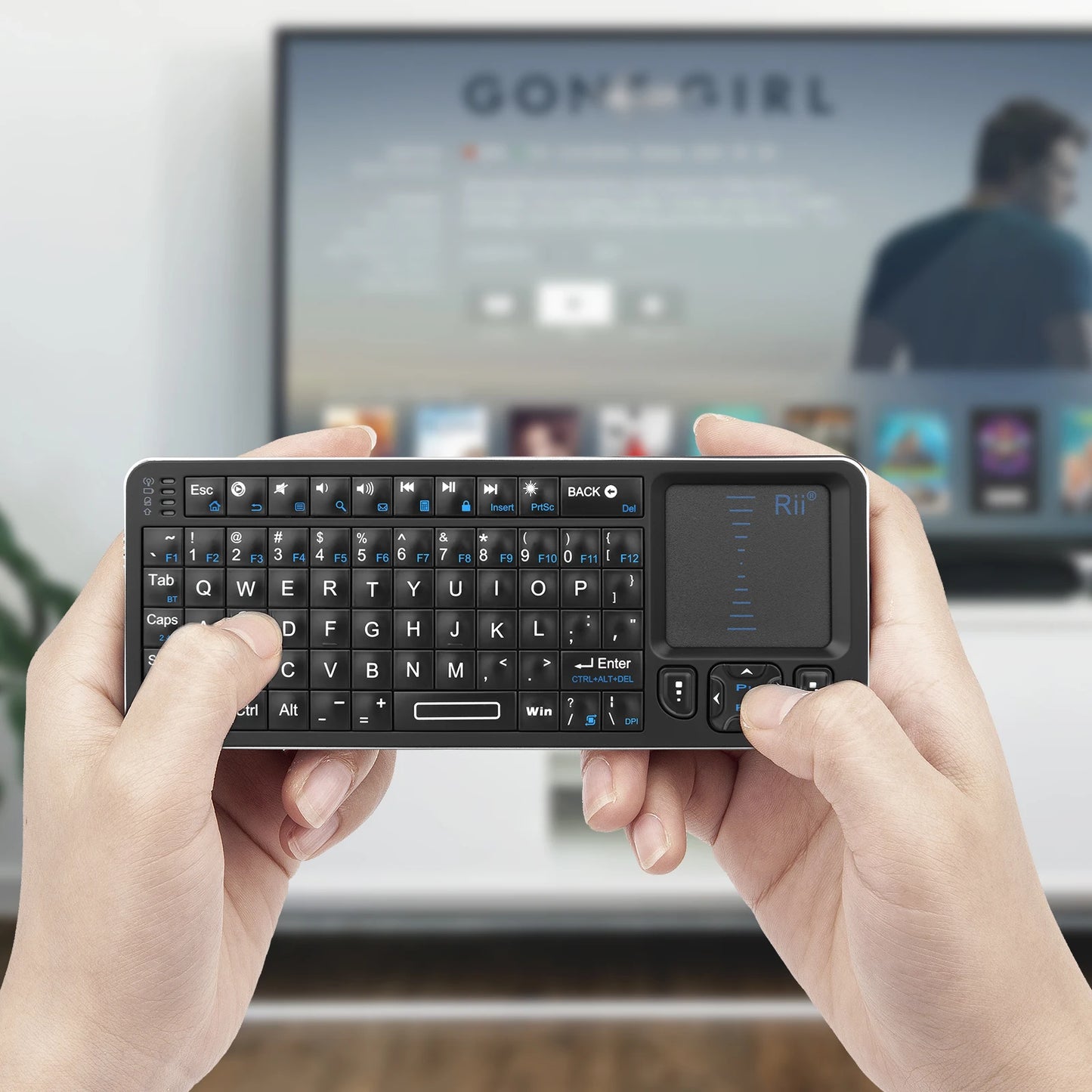 Rii Mini Wireless English Keyboard with TouchPad for Android TV Box/Mini PC/Laptop Mac, Laptop, Windows, Tablet